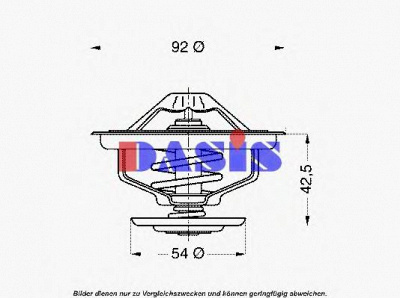 AKS DASIS 751973n -  Термостат, охлаждающая жидкость
